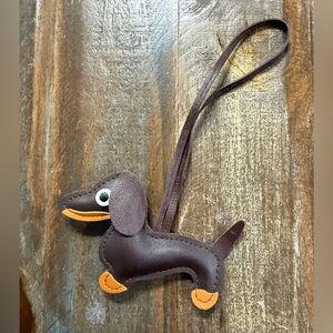Dachshund Dark Brown Bag Charm
